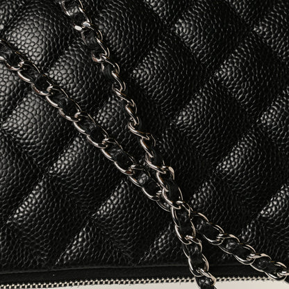 Chanel Caviar Quilted Daily Zip Crossbody Bag Black 14 of 14