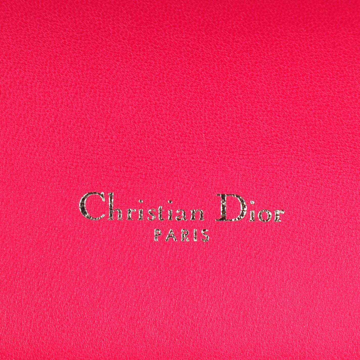 Lambskin Cannage Tri-Color Medium Tri-Color Miss Dior Flap Fuchsia
