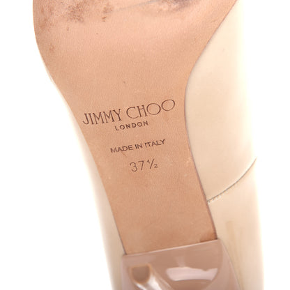 Jimmy Choo Patent Anouk 100 Pumps 37.5 Nude 9 of 9