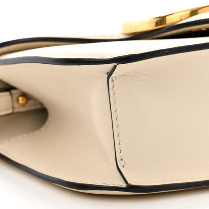 Valentino Garavani Calfskin Vlogo Small Loco Shoulder Bag Light Ivory 9 of 10