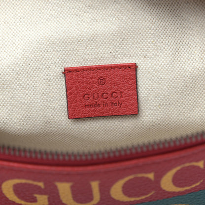 Gucci Grained Calfskin Logo Belt Bag Hibiscus Red 6 of 10