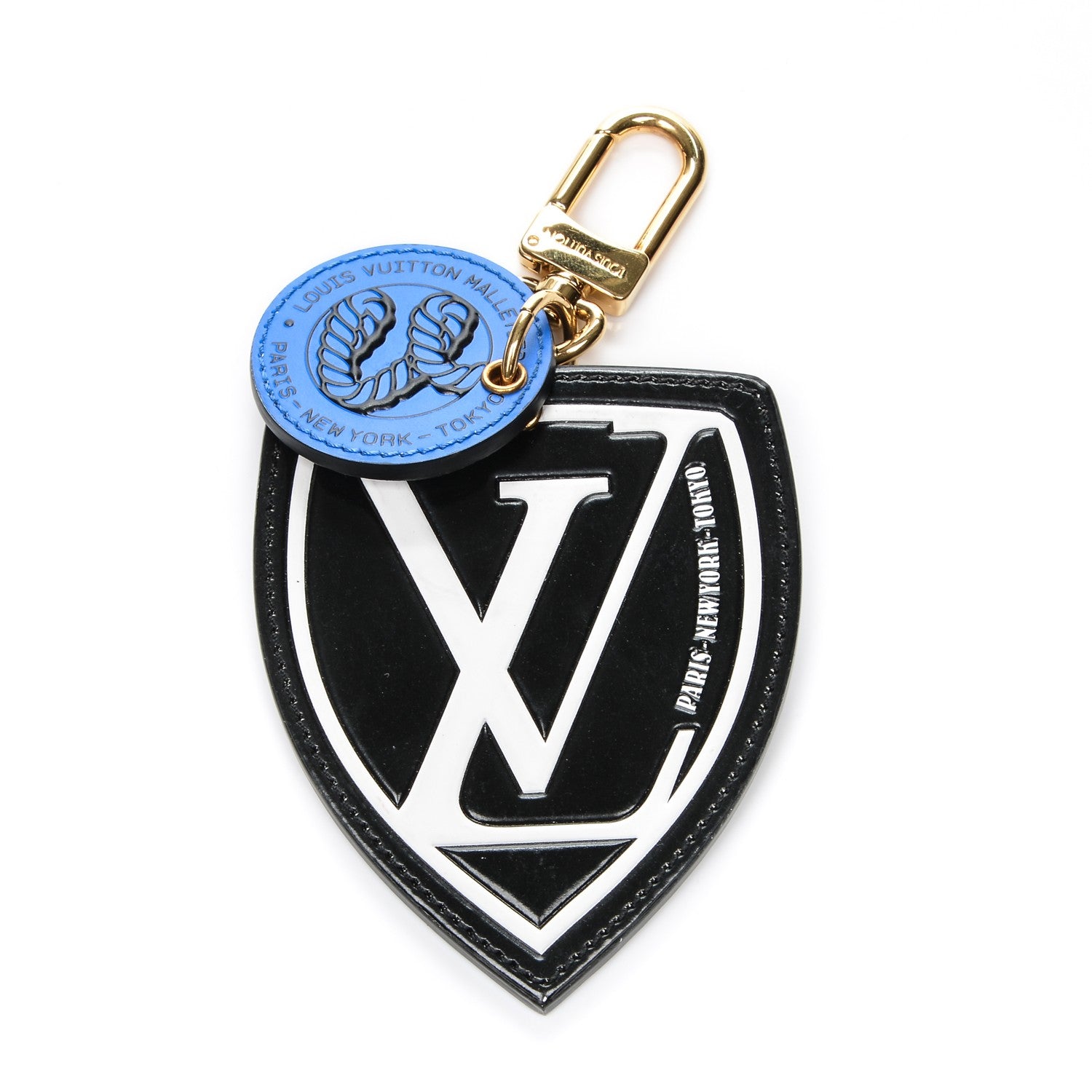 Louis Vuitton Calfskin World Tour Bag Charm Key Holder 1 of 5
