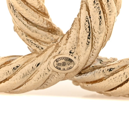 Chanel Twisted CC Brooch Light Gold 6 of 6