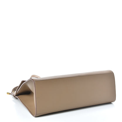 Givenchy Calfskin Large Whip Top Handle Shoulder Bag Taupe 4 of 17