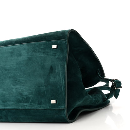 The Row Suede Soft Margaux 15 Teal Green 9 of 9