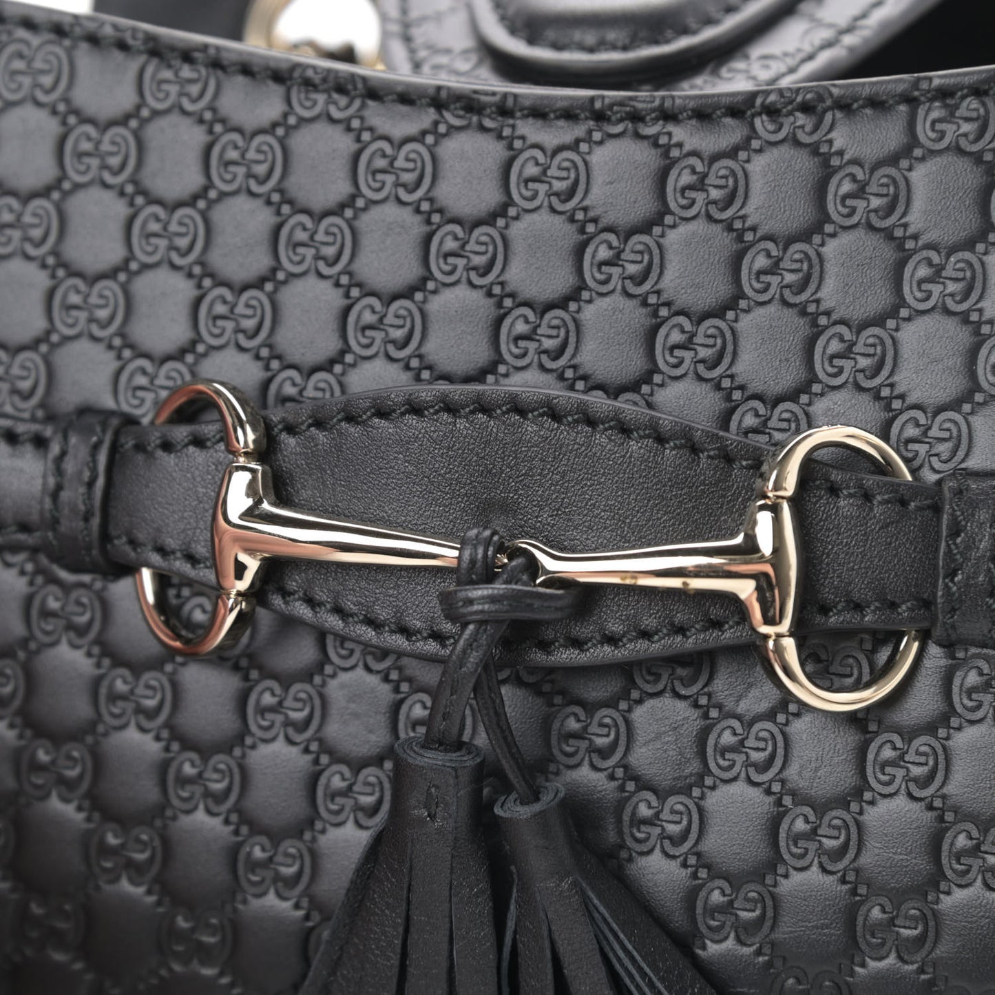Microguccissima Mini Emily Shoulder Bag Black