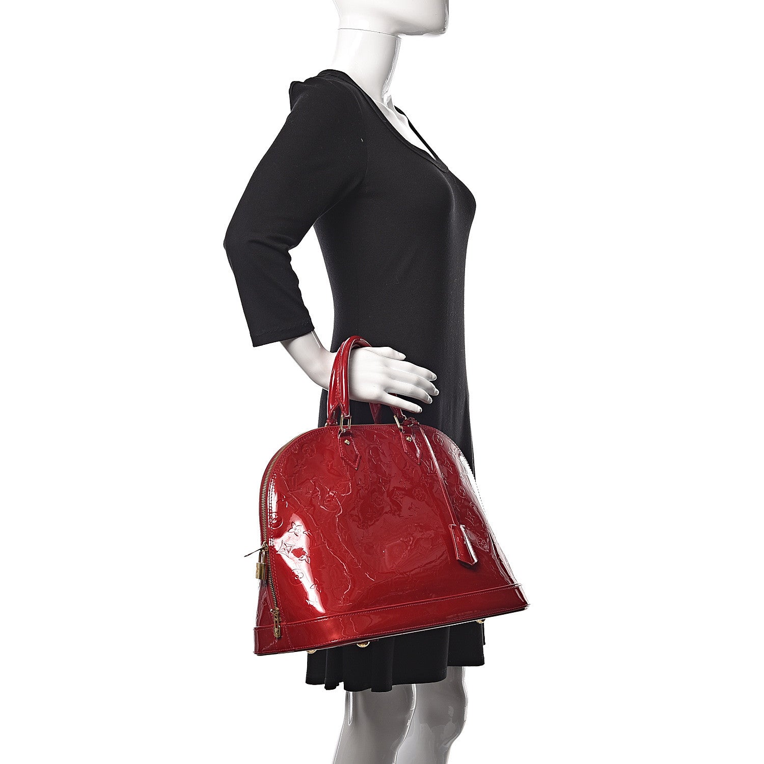 Louis Vuitton Vernis Alma GM Pomme D'Amour 2 of 22