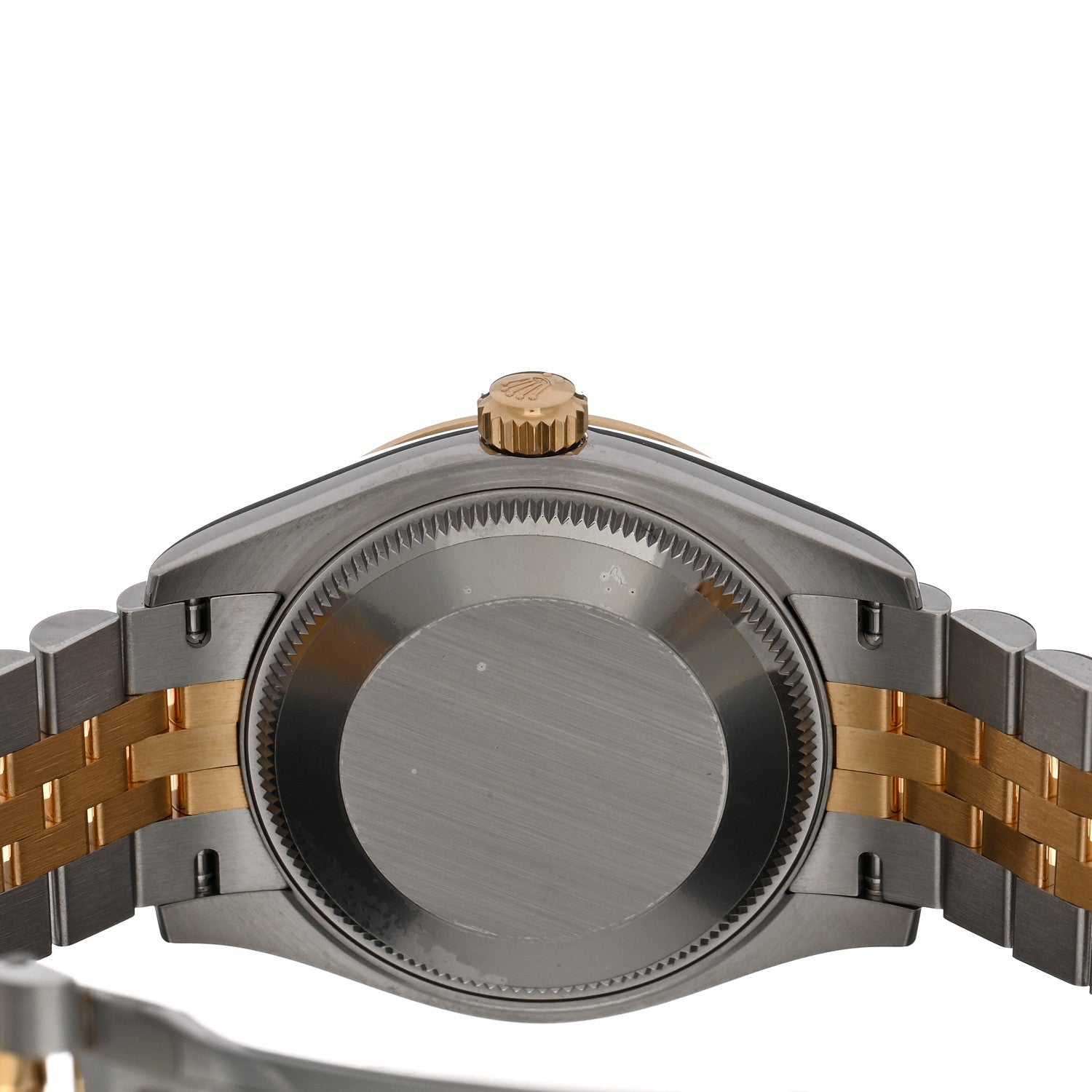 Rolex Stainless Steel 18K Yellow Gold Diamond 31mm Oyster Perpetual Datejust Watch Olive Green Roman 278273 4 of 5