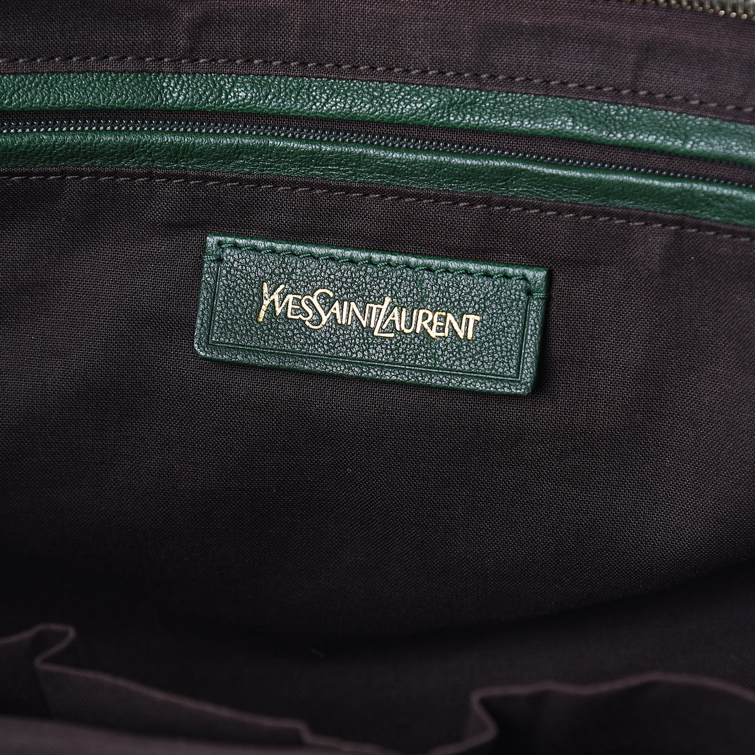 Saint Laurent Sheepskin Large Cabas ChYc Green 5 of 8