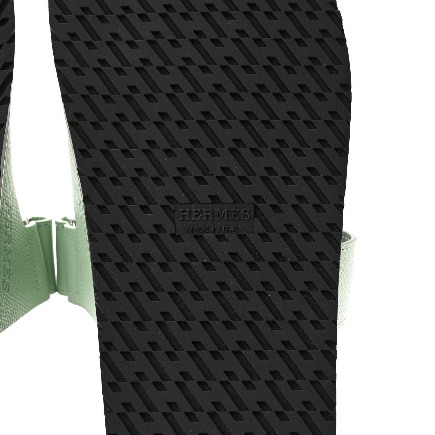 Hermes Epsom Womens Chypre Sandals 38 Vert Jade 6 of 8