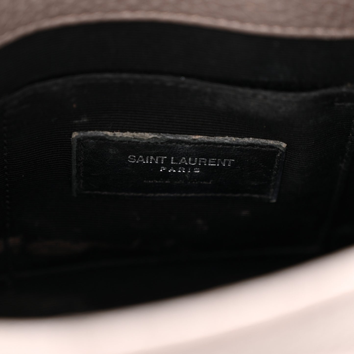 Grained Calfskin Baby Sac De Jour Fog