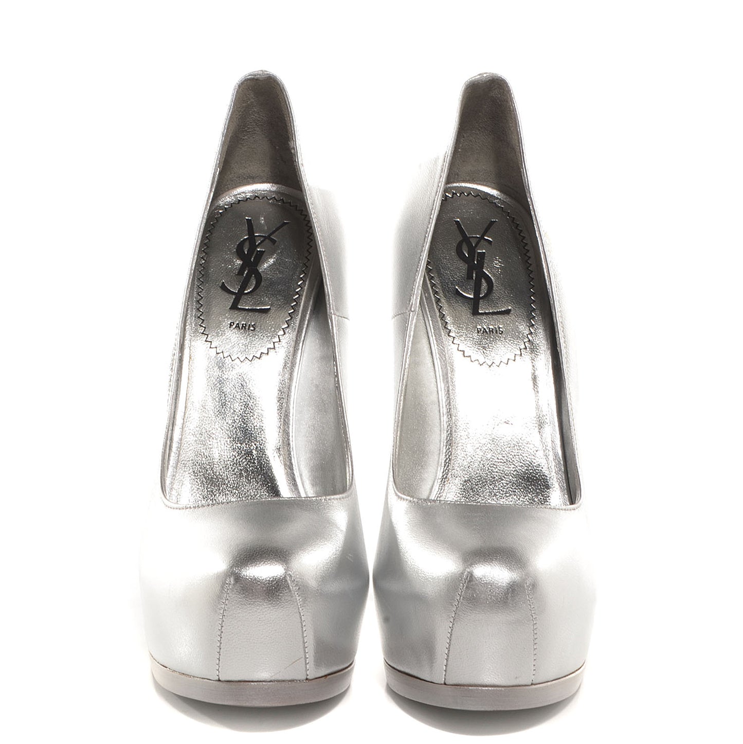 Nappa Silk Tribtoo 105 Pumps Silver 38