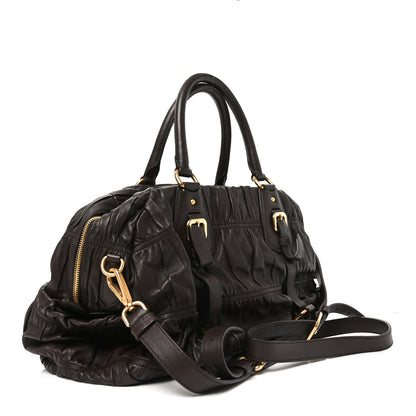 Prada Nappa Gaufre Dome Satchel Caffe 3 of 9