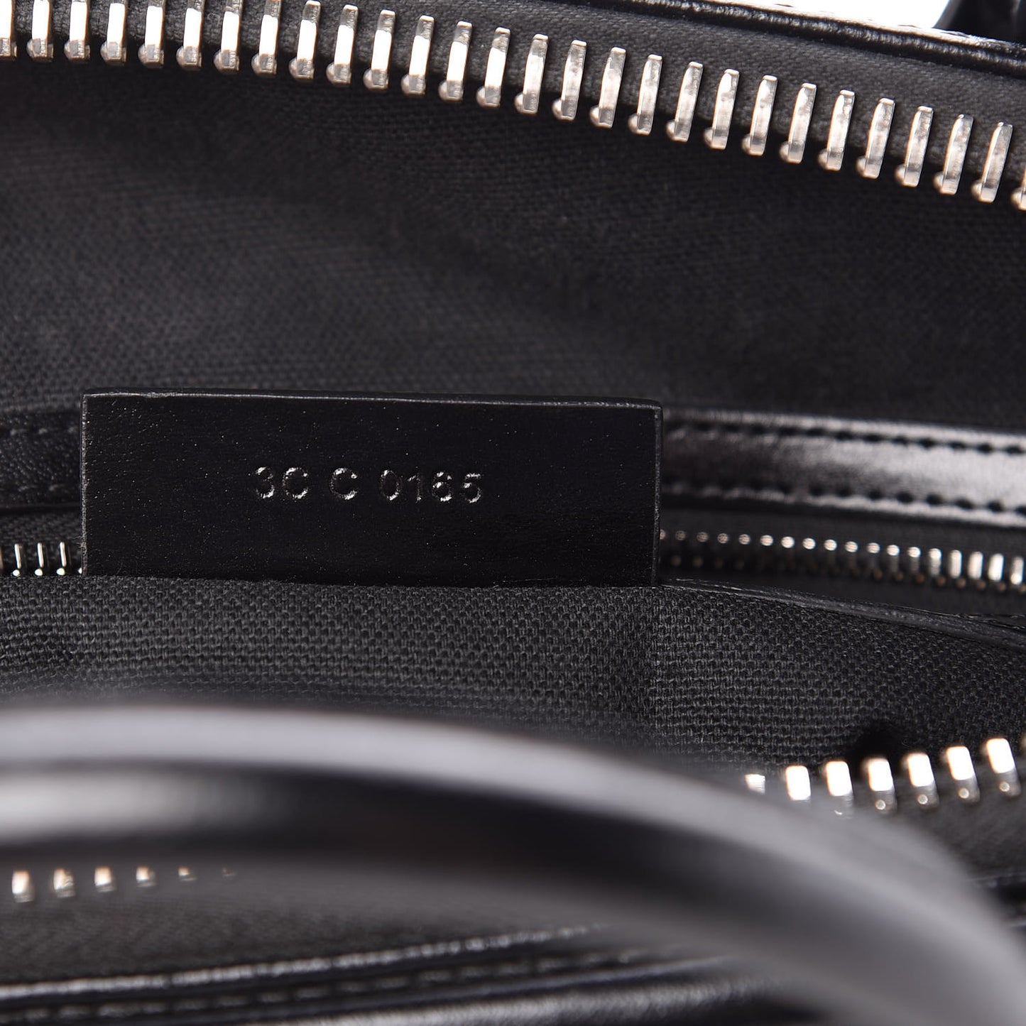 Shiny Lord Calfskin Small Antigona Black
