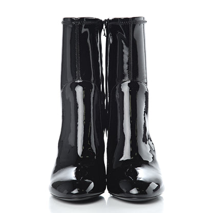 Louis Vuitton Patent Silhouette Ankle Boots 36 Black 2 of 9