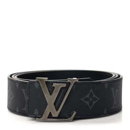 Louis Vuitton Calfskin Monogram Eclipse 40mm LV Initiales Reversible Belt 110 44 1 of 5