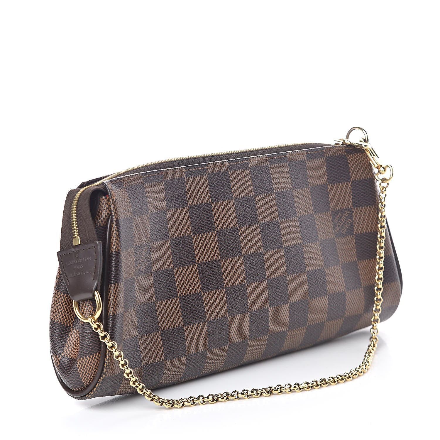 Louis Vuitton Damier Ebene Eva Clutch 3 of 9