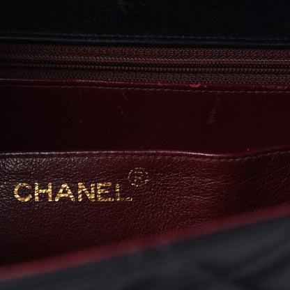 Chanel Lambskin Quilted XL Jumbo Single Flap Black 9 of 11