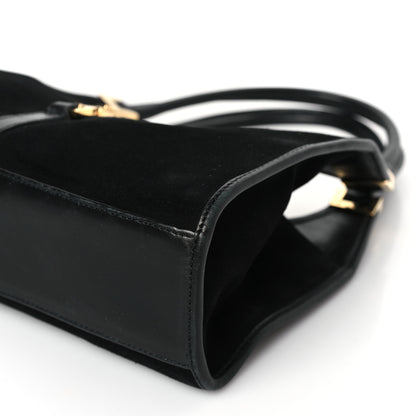 Gucci Suede Bardot Shoulder Bag Black 9 of 12