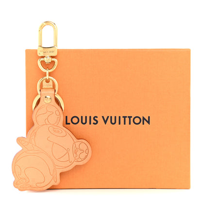 Louis Vuitton Vachetta Monogram Panda Key Ring Bag Charm 6 of 6