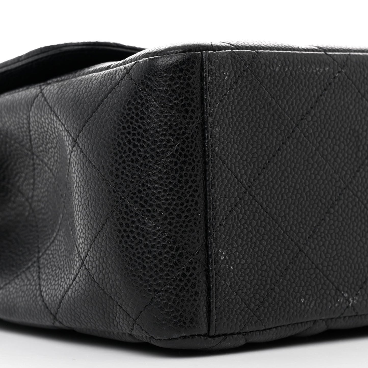 Caviar Quilted Maxi Double Flap Black