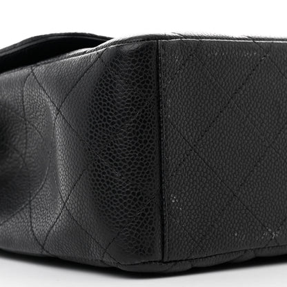 Chanel Caviar Quilted Maxi Double Flap Black 9 of 11