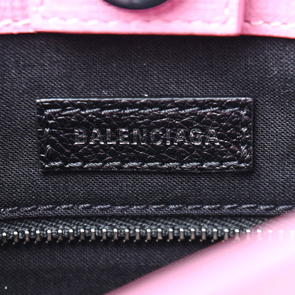 Balenciaga Squared Calfskin Logo North South Shopper Tote XXS Pink 8 of 10