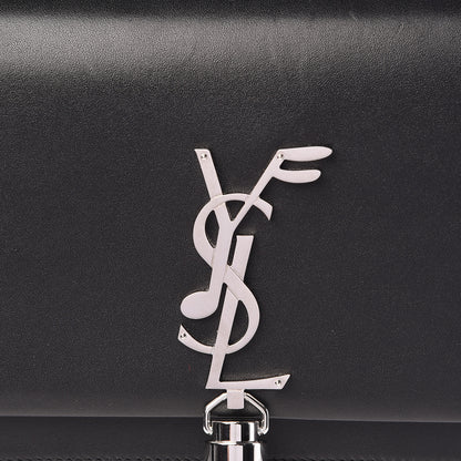 Saint Laurent Smooth Calfskin Classic Monogram Kate Tassel Chain Wallet Black 7 of 12
