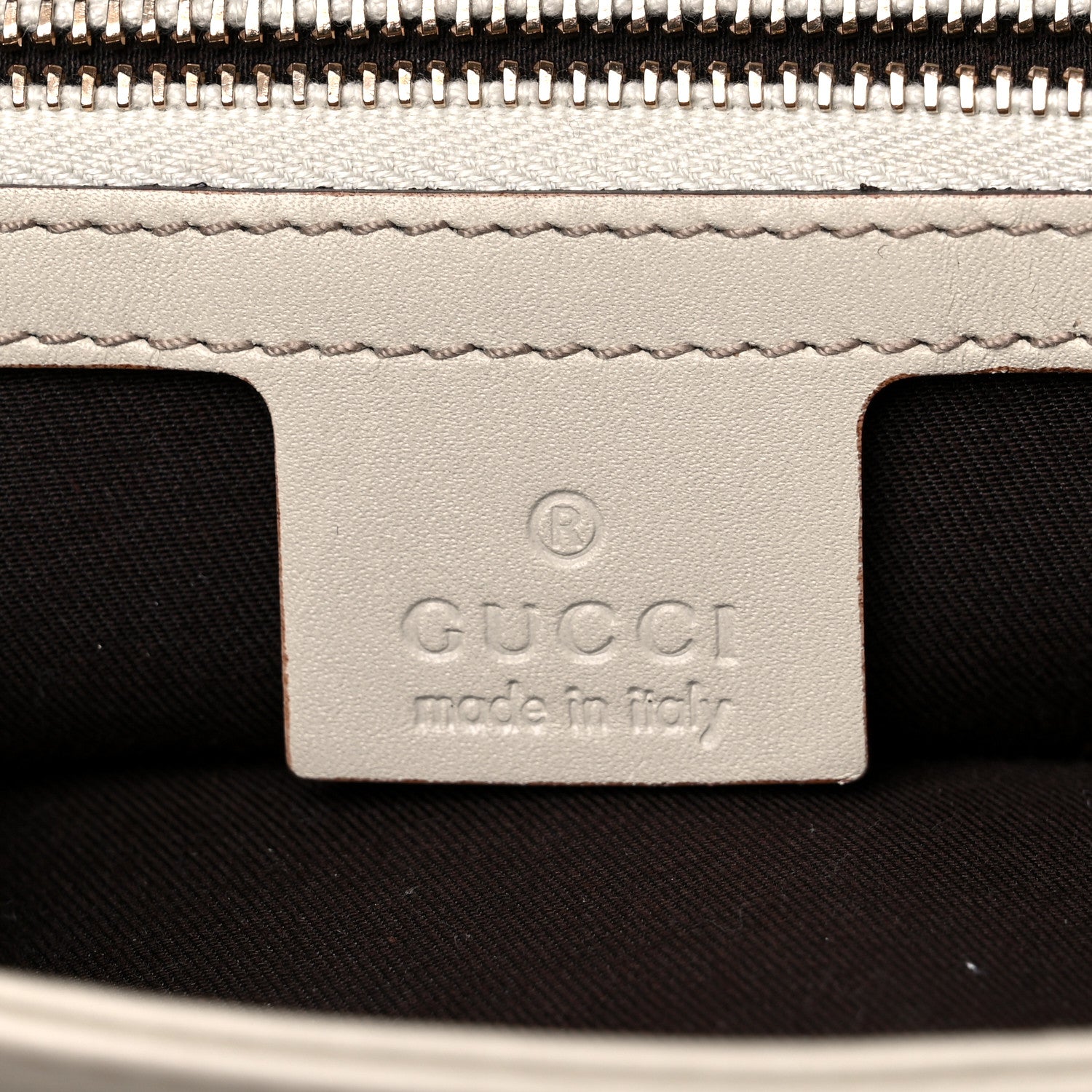 Gucci Guccissima Peggy Bamboo Top Handle Bag Mystic White 5 of 13