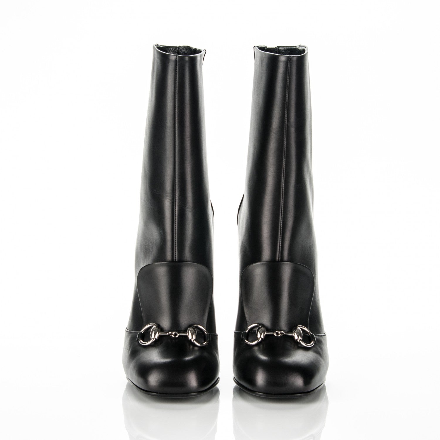 Gucci Calfskin Twiggy Boots 39.5 Black 2 of 6