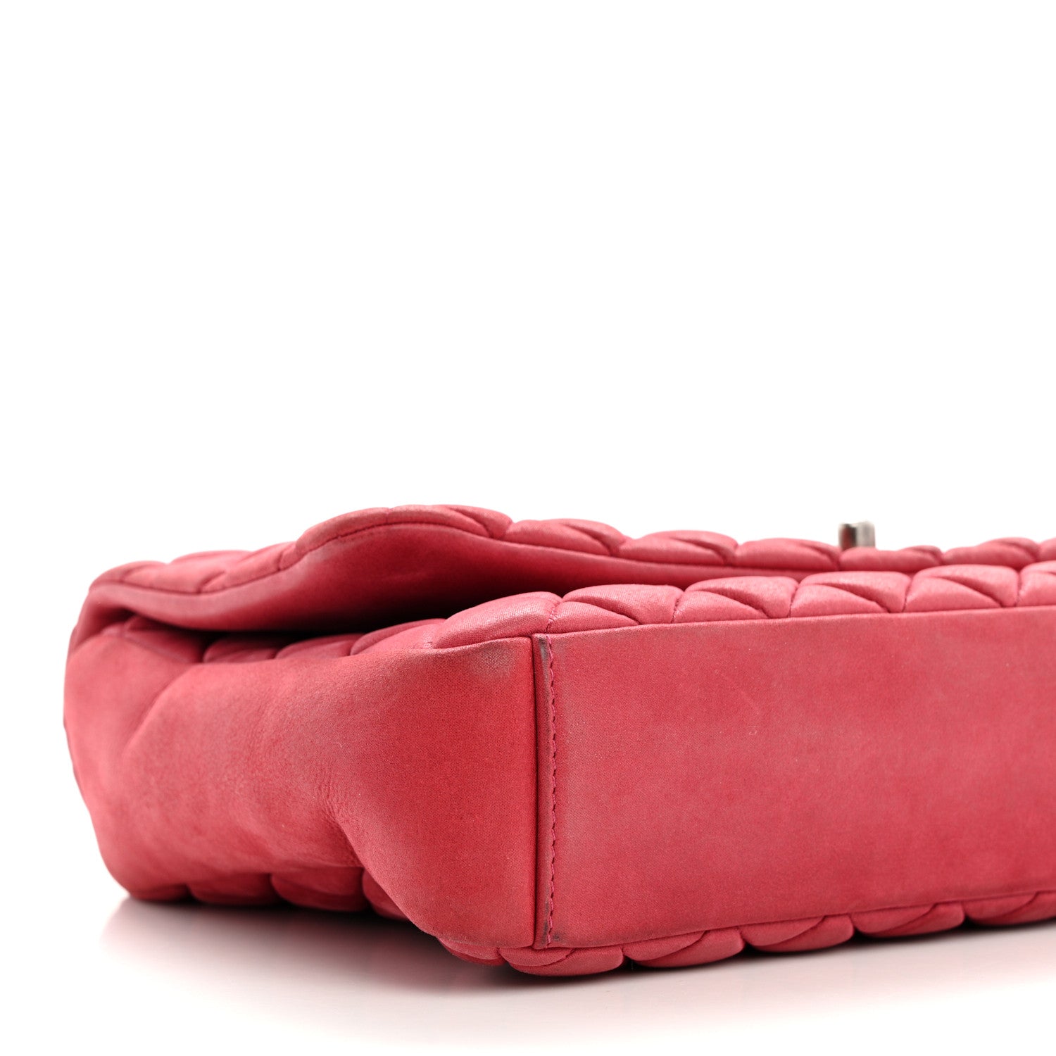 Chanel Iridescent Calfskin Large New Bubble Flap Fuchsia 9 of 11