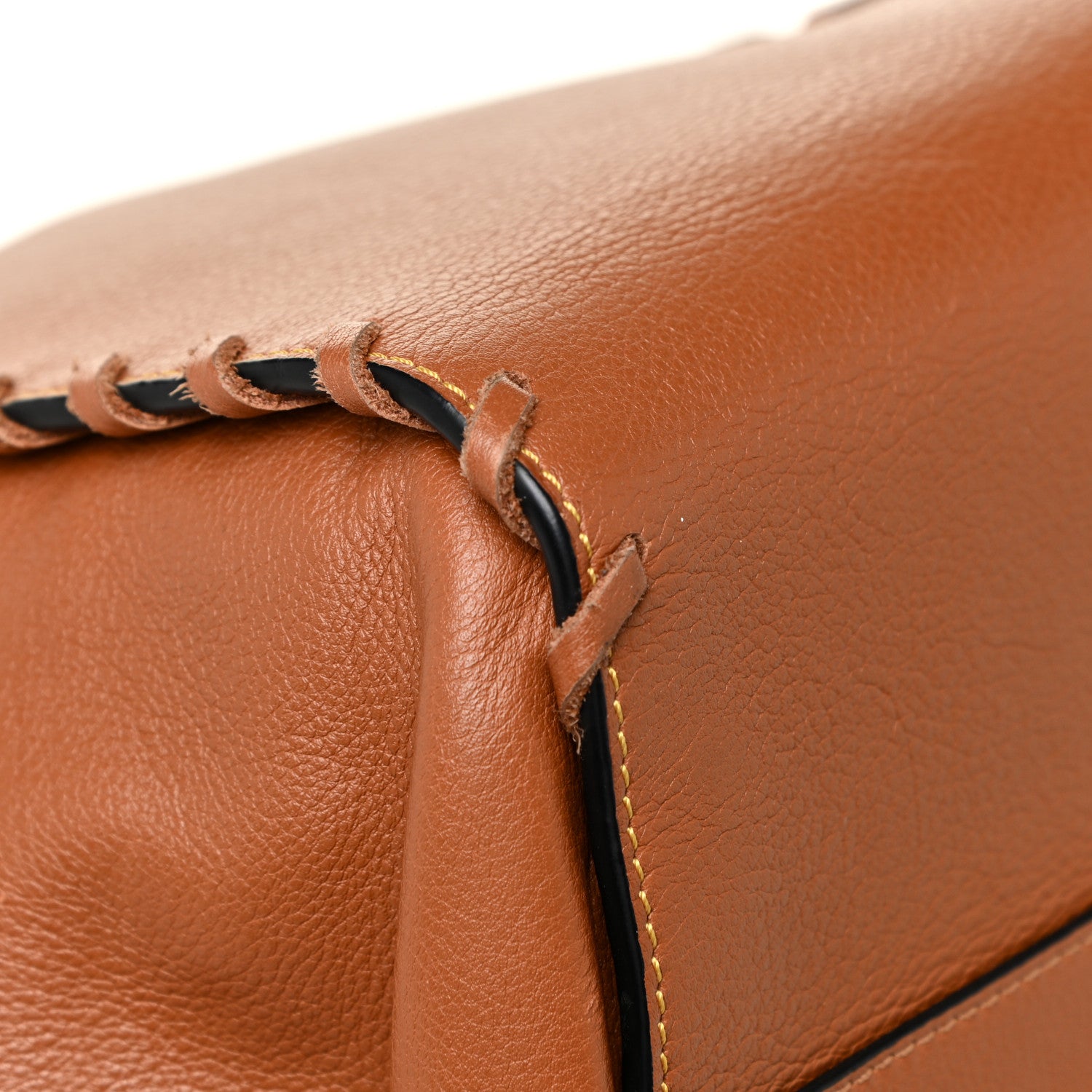 Loewe Calfskin Laced Hammock Shoulder Bag Tan 7 of 18