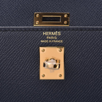 Hermes Epsom Kelly Sellier 25 Bleu Indigo 30 of 43
