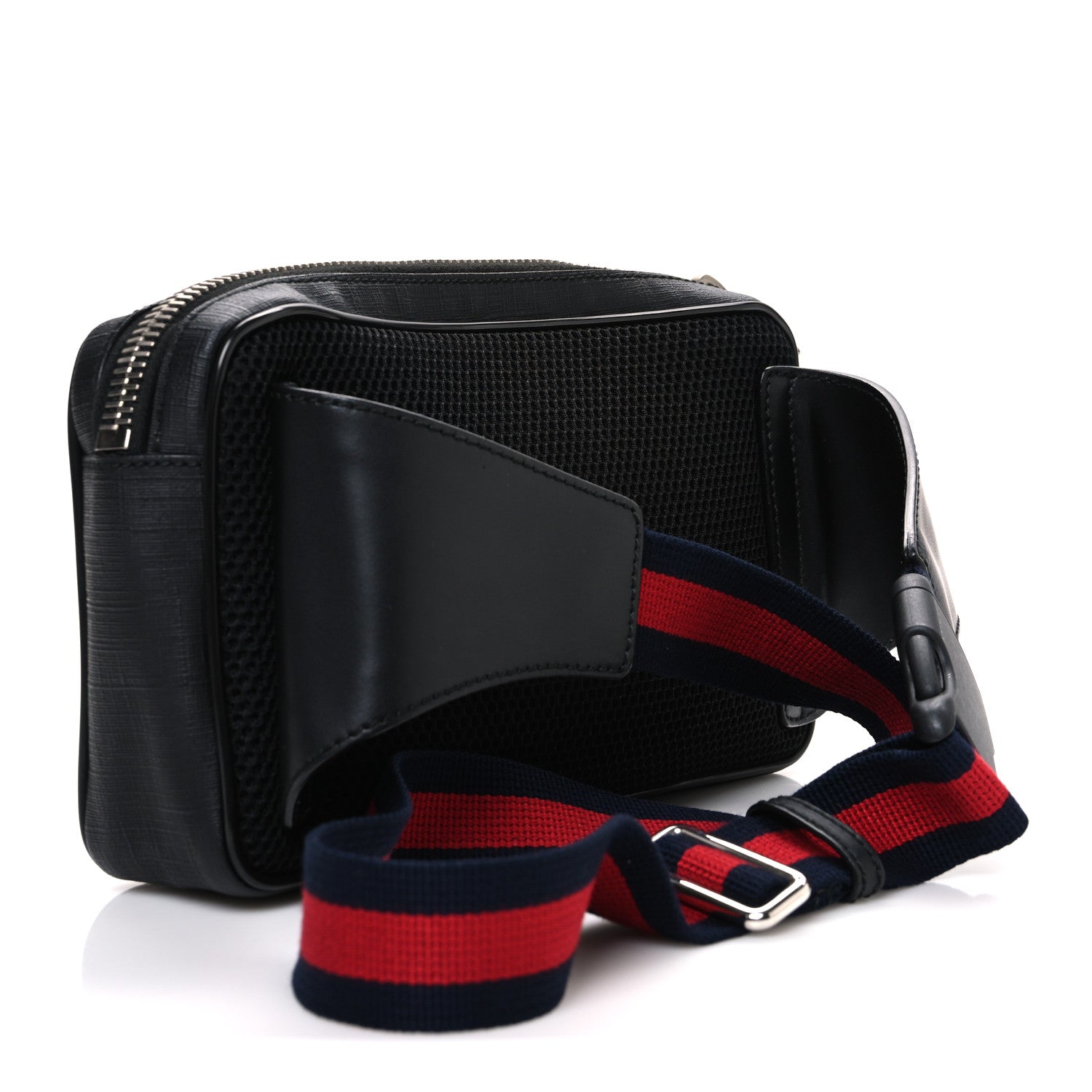 Gucci Soft GG Supreme Monogram Web Belt Bag Black Grey 3 of 10
