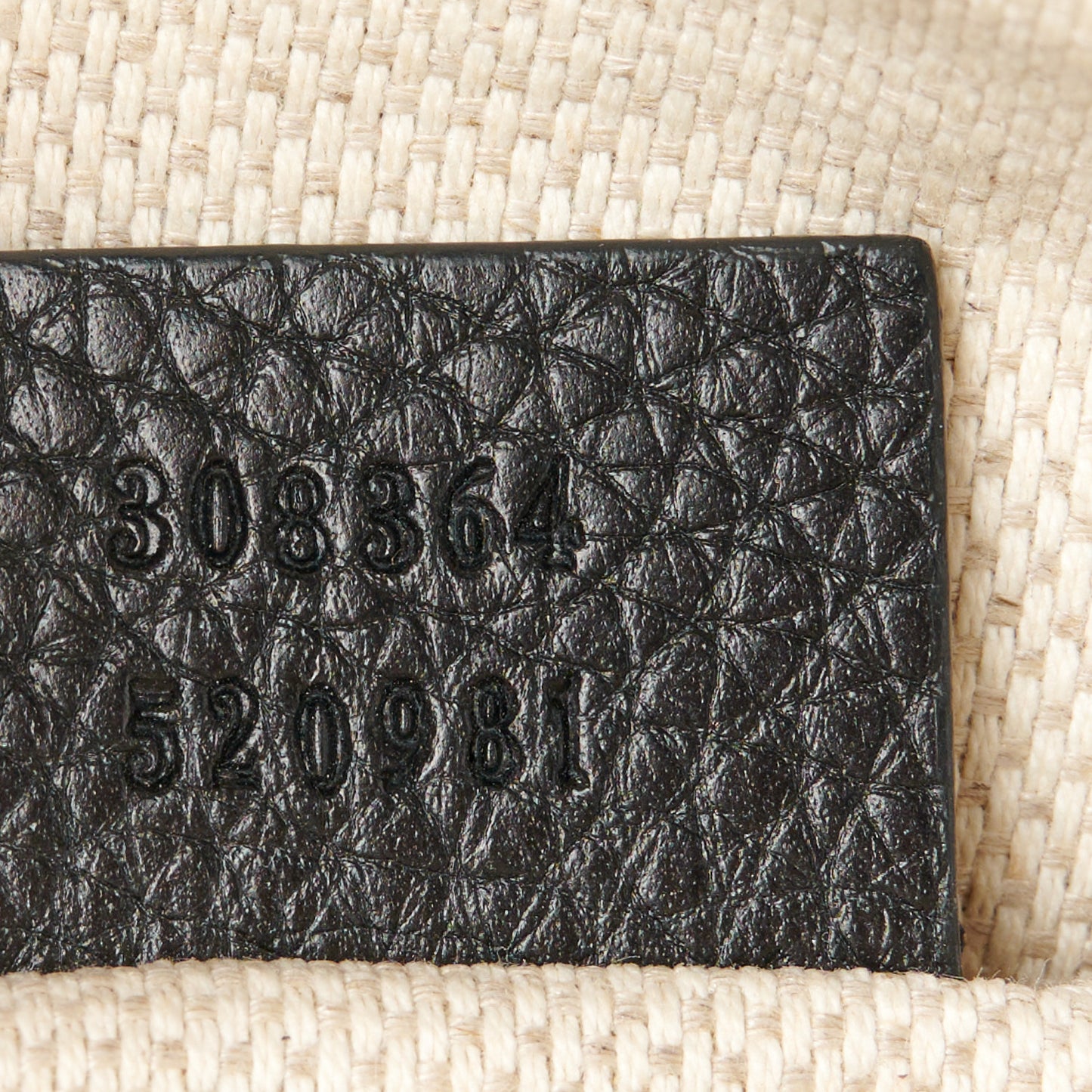 Pebbled Calfskin Small Soho Disco Bag Black