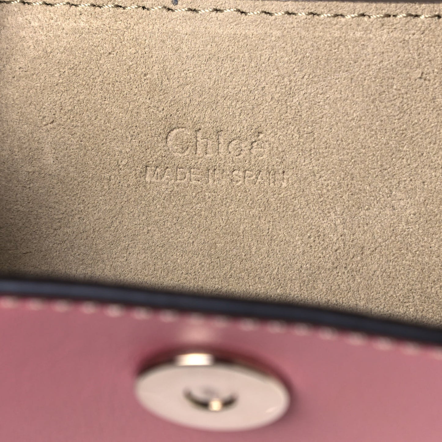 Suede Calfskin Mini Faye Bracelet Bag Washed Pink