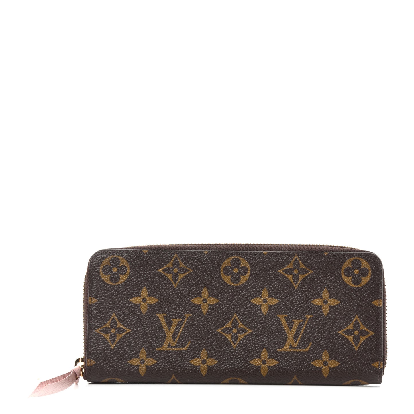 Monogram Clemence Wallet Rose Ballerine