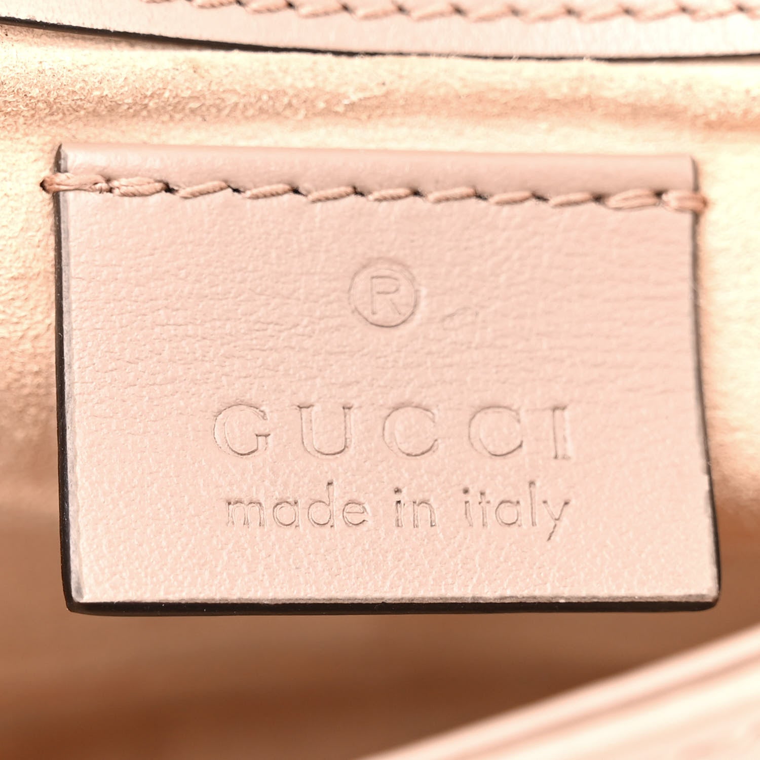 Gucci Calfskin Matelasse Super Mini GG Marmont Shoulder Bag Porcelain Rose 6 of 14