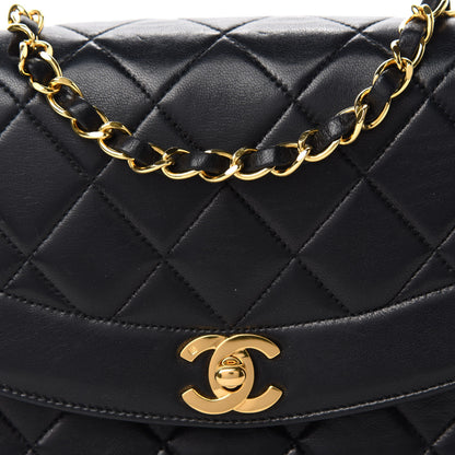 Chanel Lambskin Quilted Small Single Flap Black 13 of 14