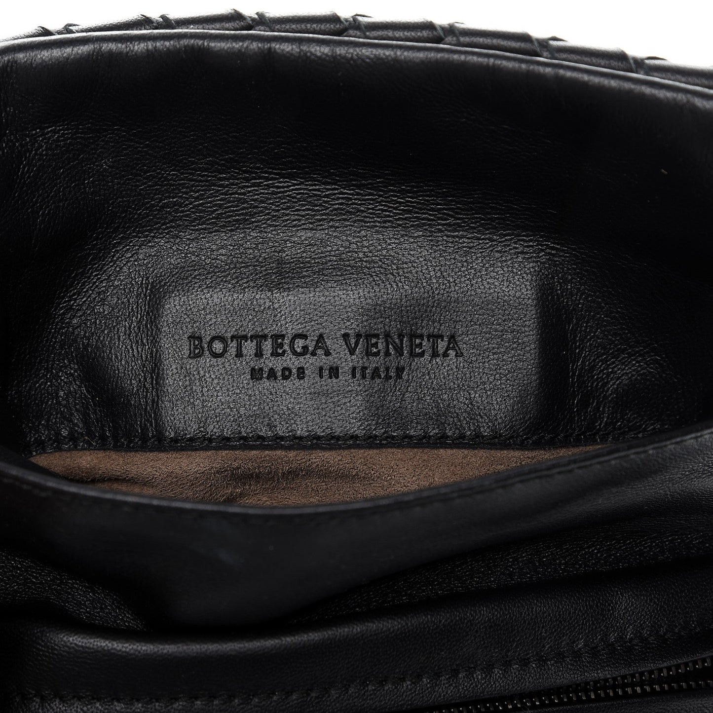 Nappa Intrecciato Mini Messenger Bag Nero Black