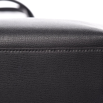 Burberry Grainy Calfskin Haymarket Check Medium Reversible Tote Black 14 of 21