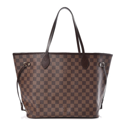 Louis Vuitton Damier Ebene Neo Neverfull MM Rose Ballerine 1 of 10