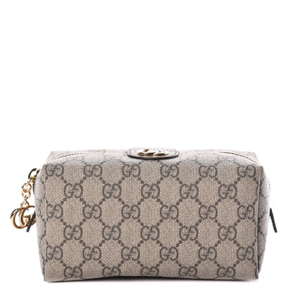 Gucci Soft GG Supreme Monogram Calfskin Medium Ophidia Cosmetic Case Beige Ebony New Acero 1 of 10