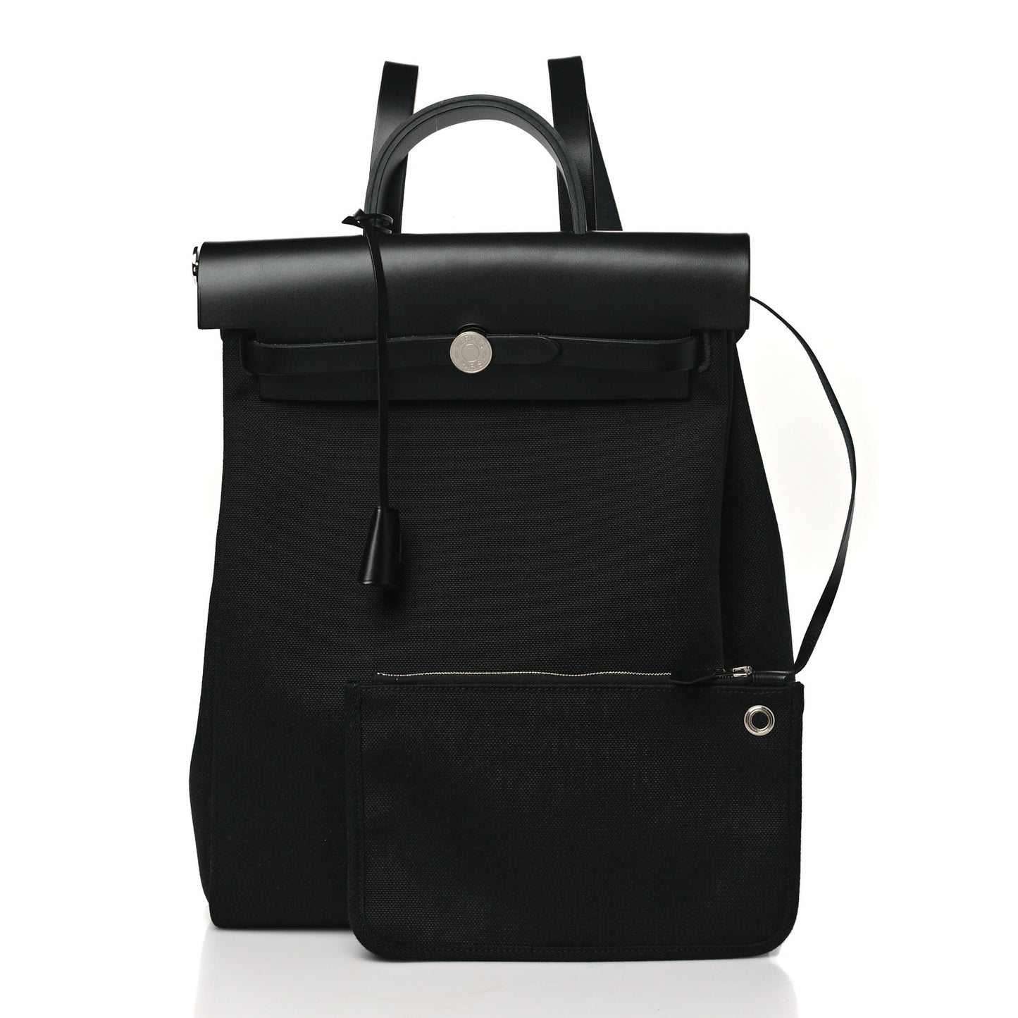 Military Toile Vache Hunter Herbag a Dos Zip Retourne Backpack Black