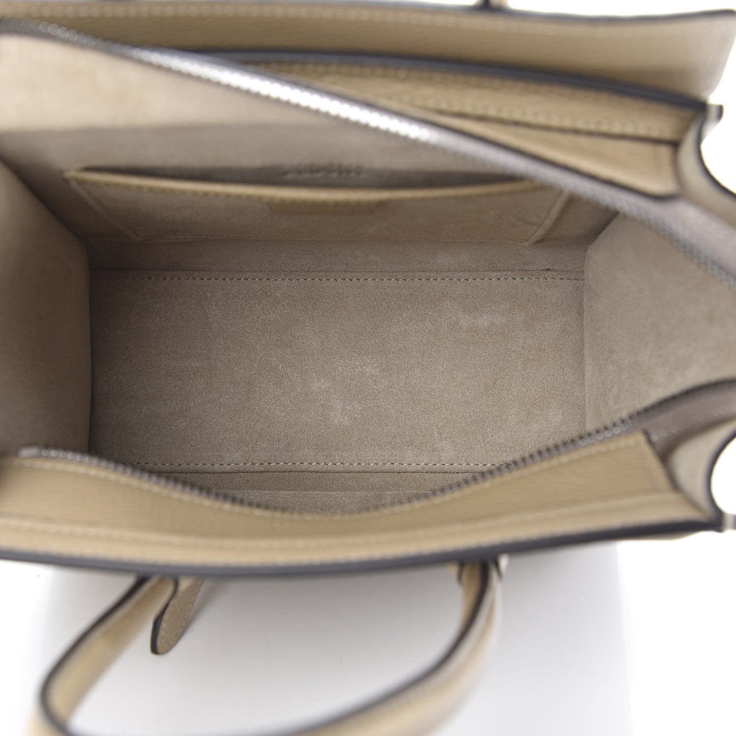Drummed Calfskin Nano Luggage Dune