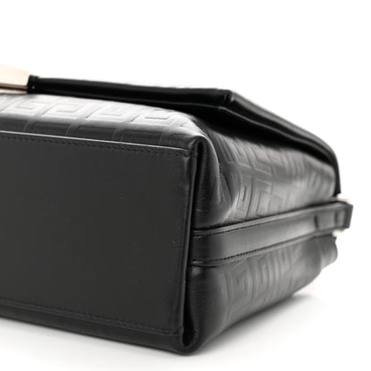 Givenchy Soft Calfskin 4G Embossed Medium Shoulder Bag Black 9 of 9