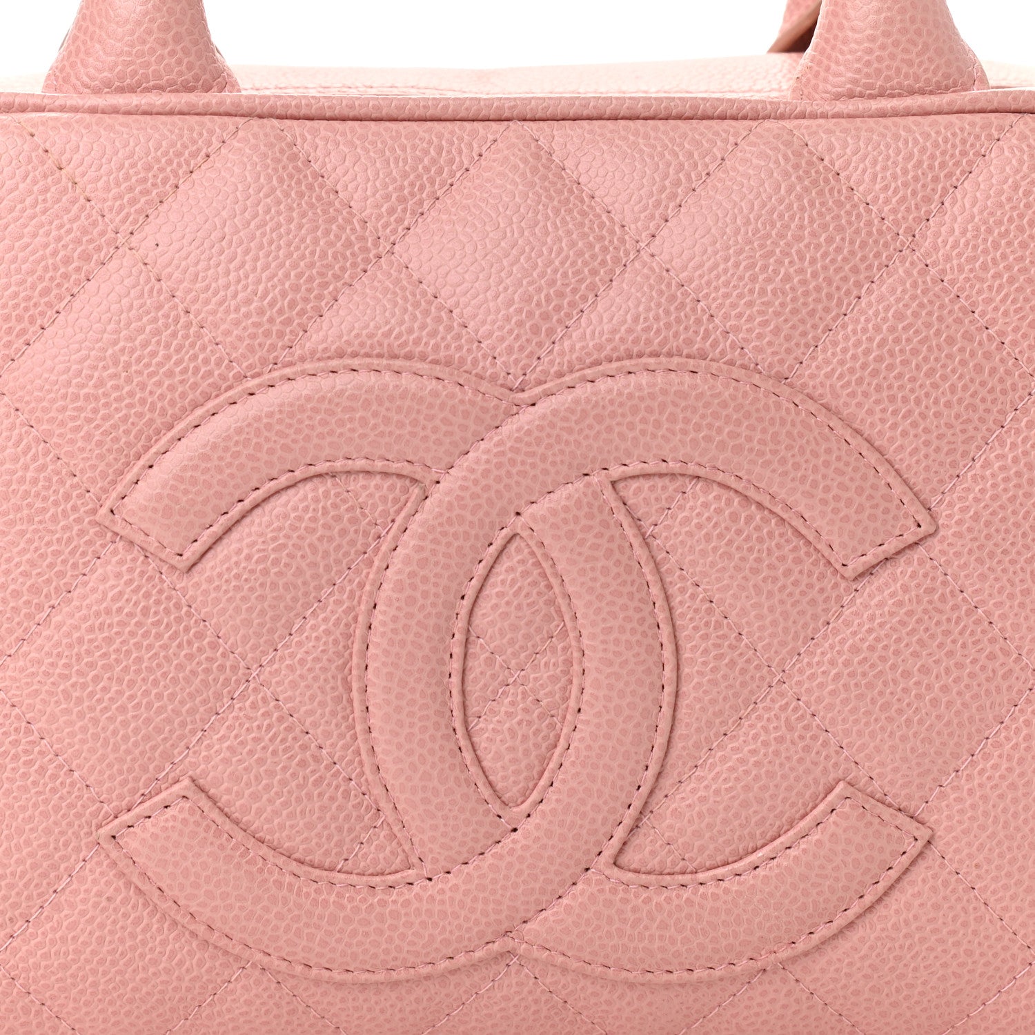 Chanel Caviar Quilted Small Bowler Pink 8 of 12