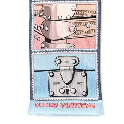 Louis Vuitton Silk Monogram Lock It Bandeau Bleu Glacier 3 of 4