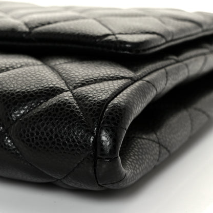 Chanel Caviar Quilted Clutch With Chain Flap Black 9 of 14