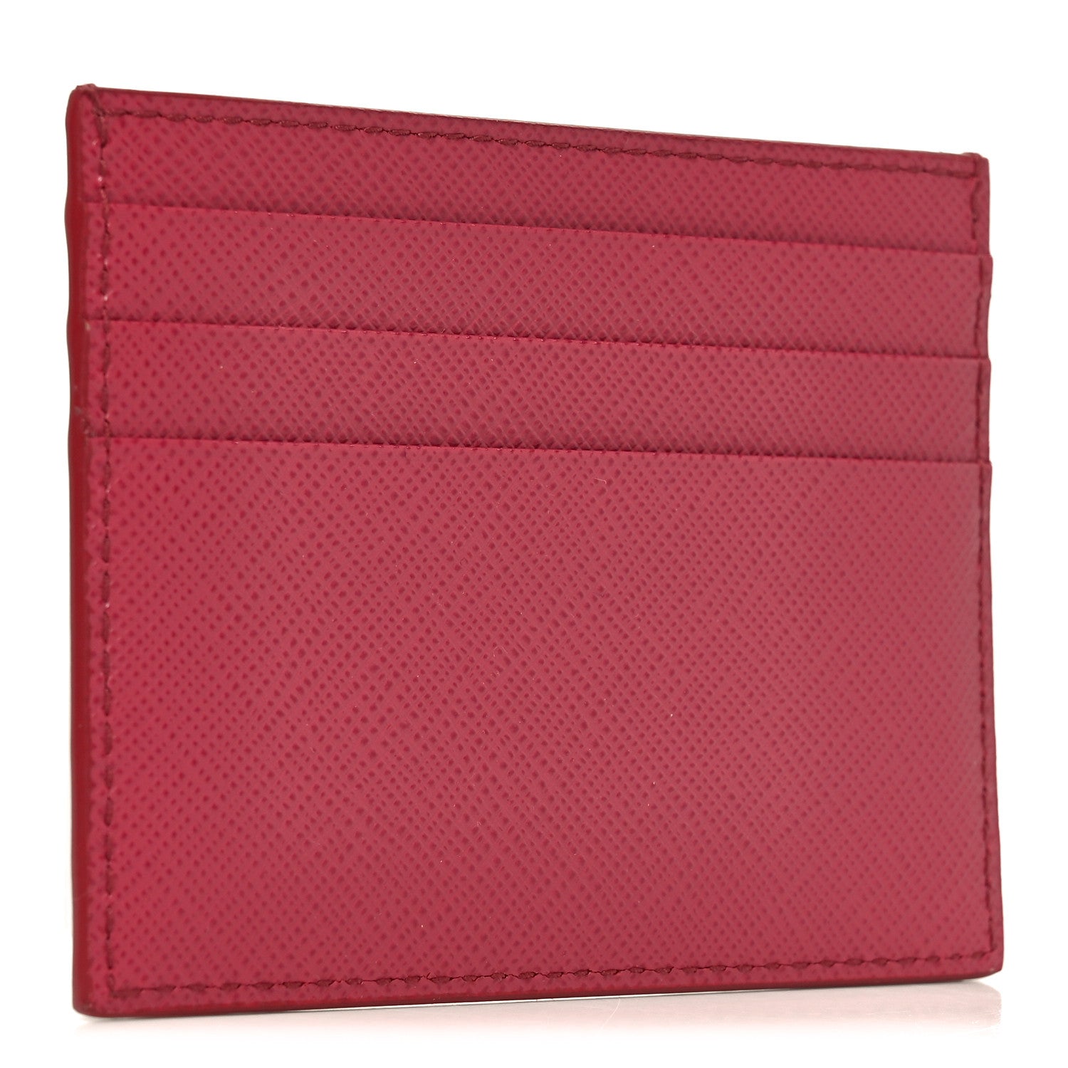 Prada Saffiano Triangle Card Holder Bruyere 3 of 7